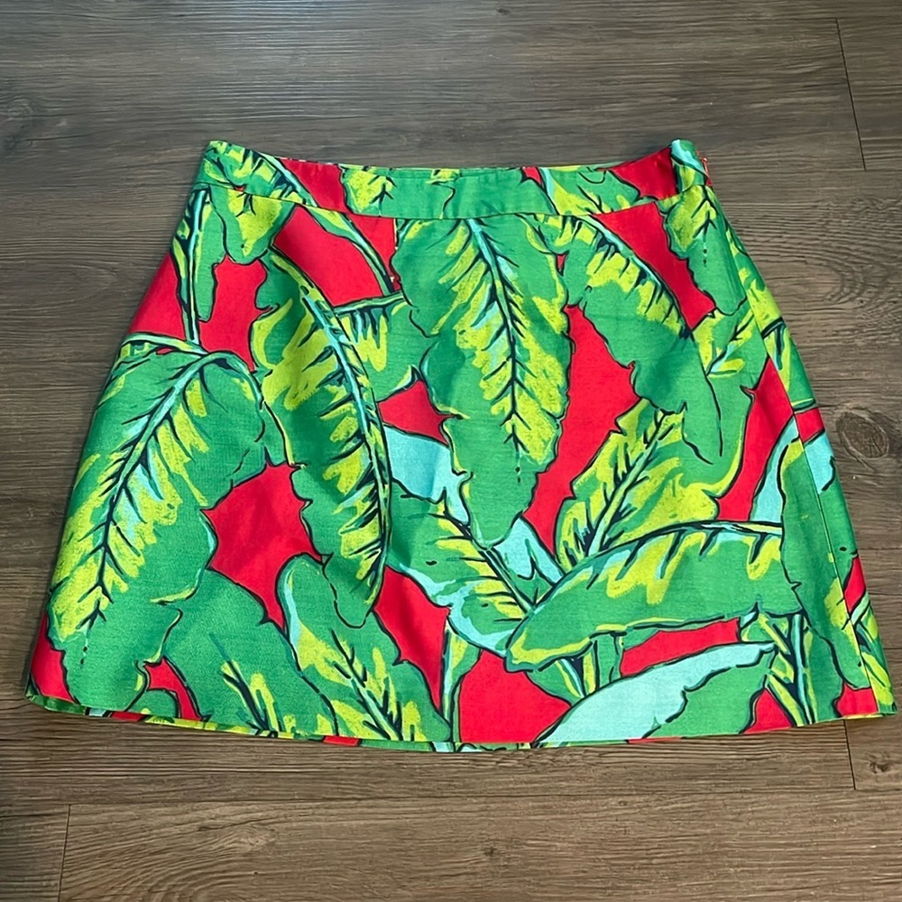 Vineyard Vines Banana Leaf Silk Blend Skirt